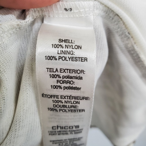 Chico's Womens 3 (XL) Brown Tan Abstract Diamond Print Asymmetric Hem Tunic Top - Picture 10 of 13